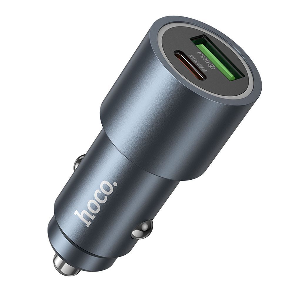 Car charger Hoco USB A + USB C PD QC3.0 48W Z60 black