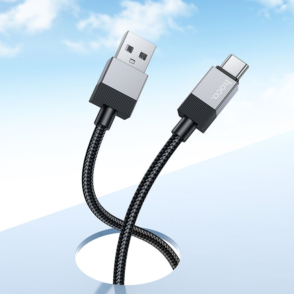 Cable USB A to USB C Hoco 3A 1 m X110 black