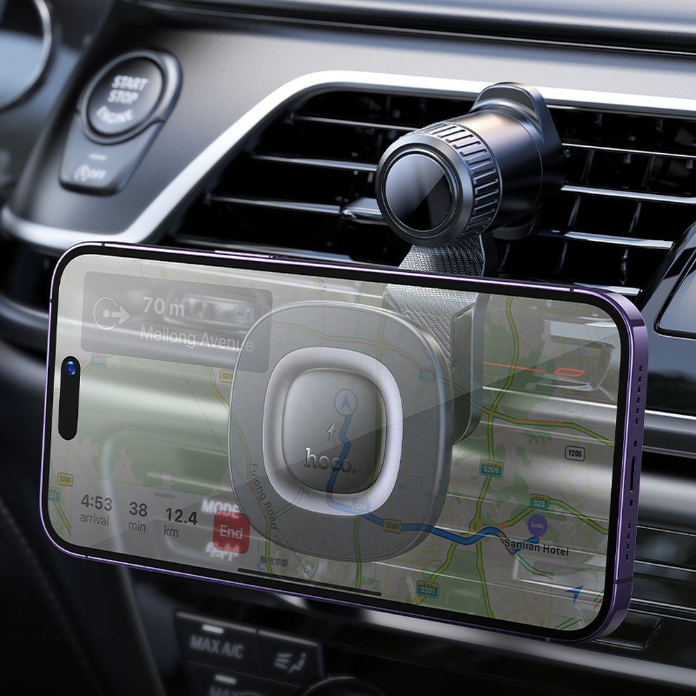 Wireless car phone holder Hoco 15W dashboard HW30 black