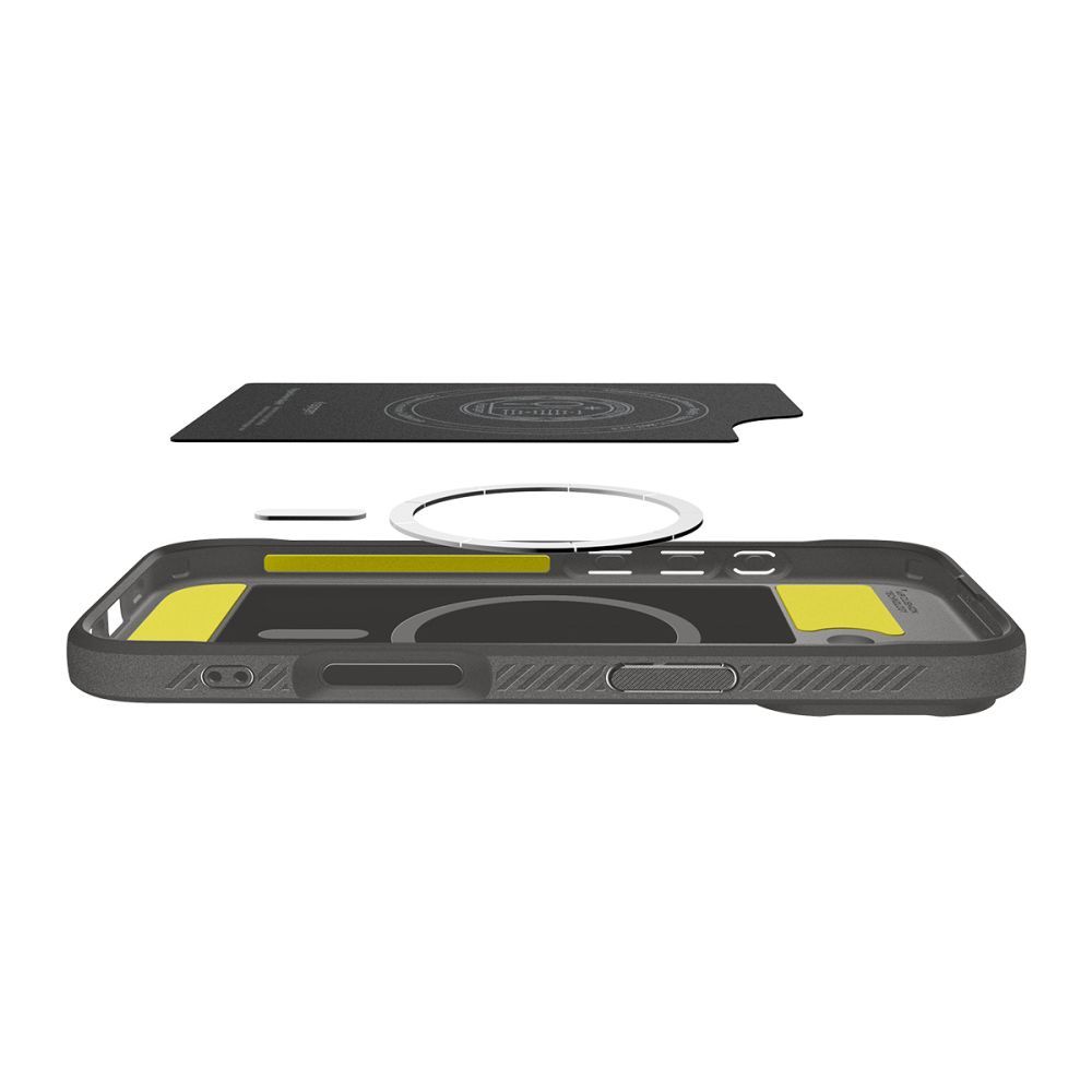 SPIGEN case RUGGED ARMOR MAG compatible with MagSafe for IPHONE 17 gray