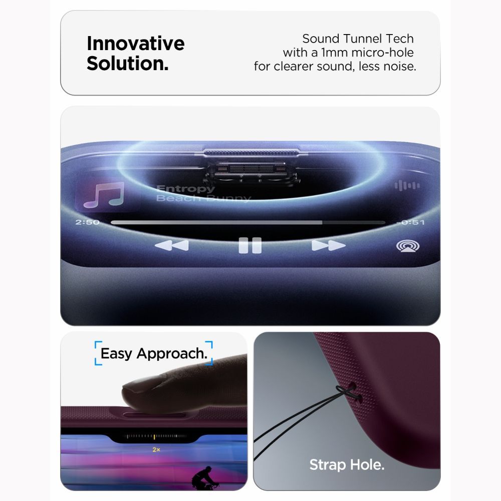 SPIGEN case NANO POP MAG compatible with MagSafe for IPHONE 18 Pro /17 Pro burgundy beam