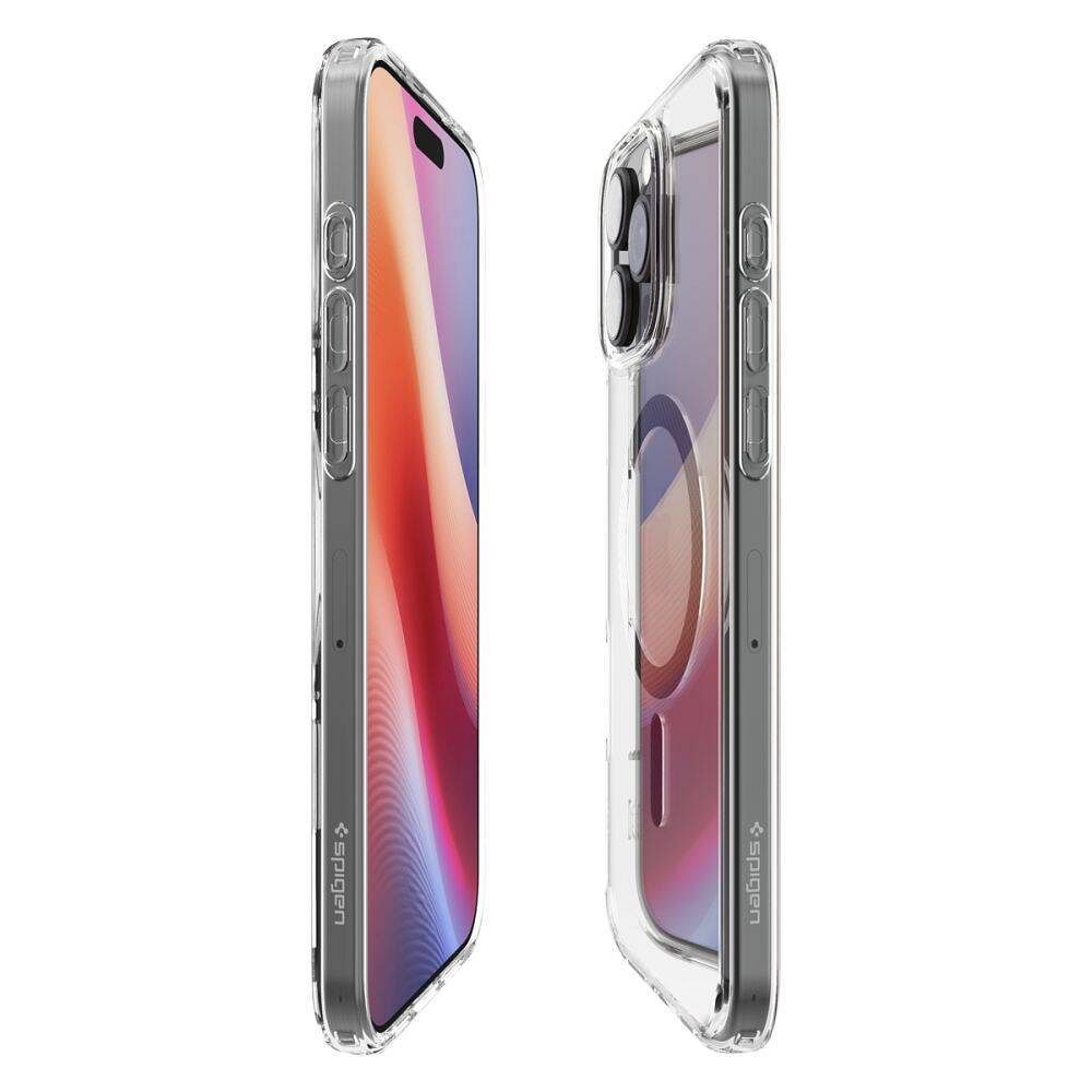 SPIGEN case ULTRA HYBRID MAG compatible with MagSafe for IPHONE 16 Pro Max carbon fiber