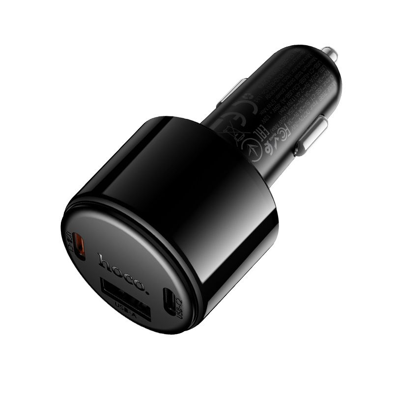 Car charger Hoco USB A + 2xUSB C PD QC3.0 57W Z69B black