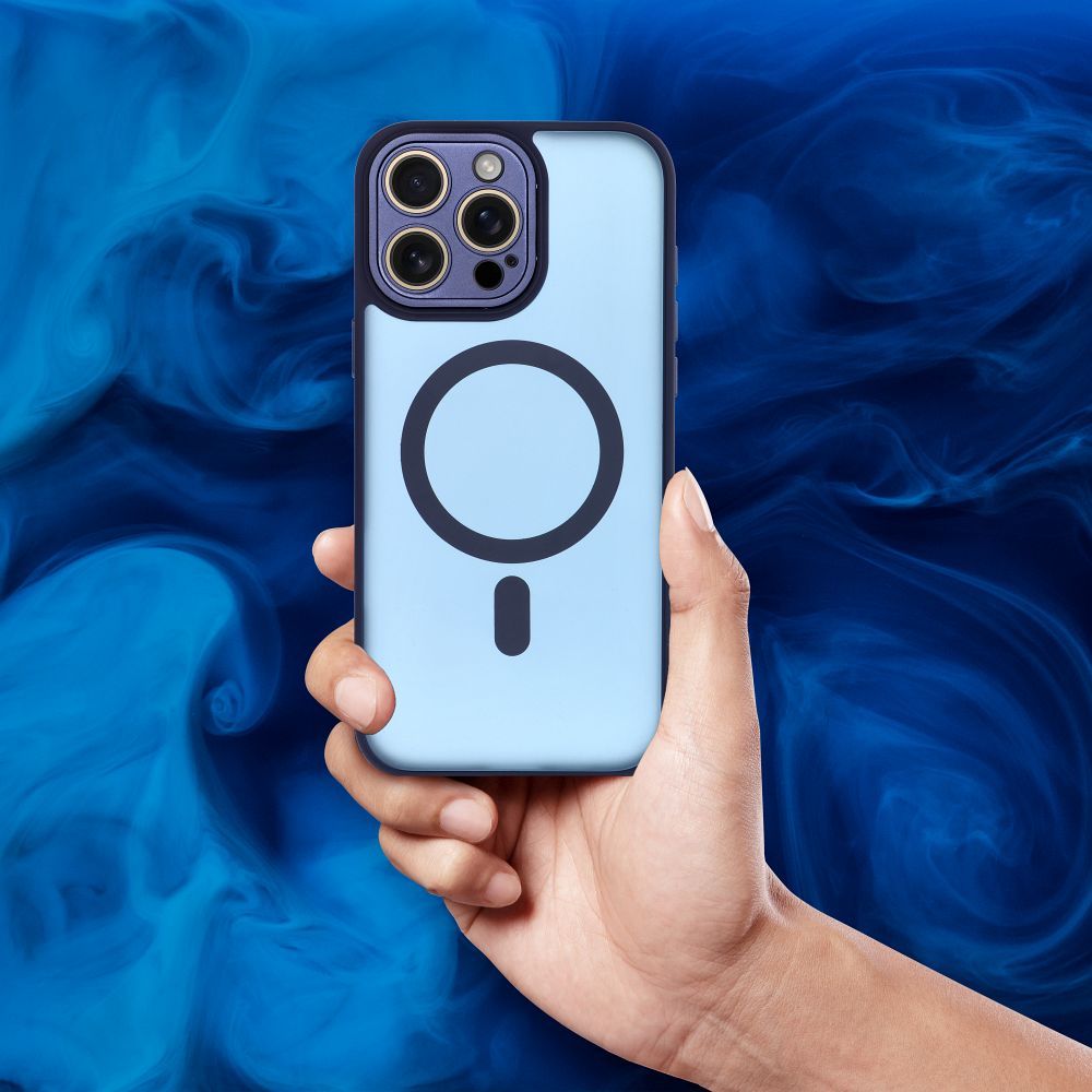 Futerał VARIETE MAG COVER kompatybilny z MagSafe do IPHONE 11 granatowy