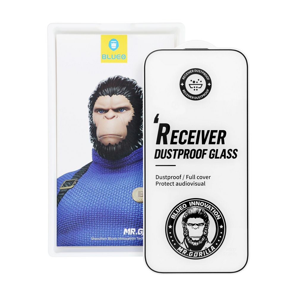5D Mr. Monkey Glass - Apple iPhone 17 black (Large Arc Edge Strong Dustproof)