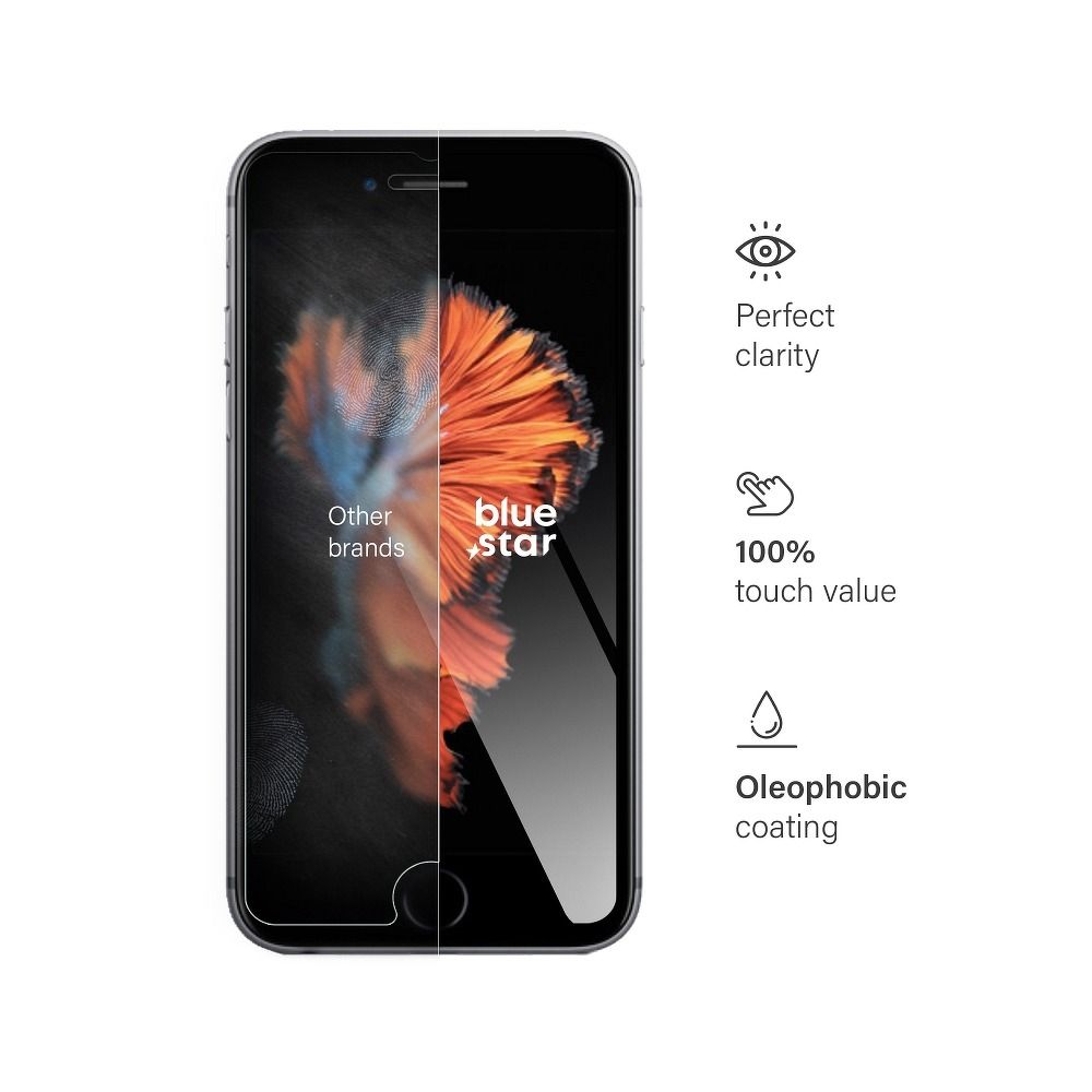 Szkło hartowane do iPhone 6 / 6S Blue Star