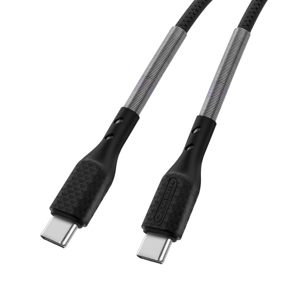 Cable USB C to USB C Forcell F-Energy QC4.0 PD 5A 240W Carbon 1 m CB-05C black