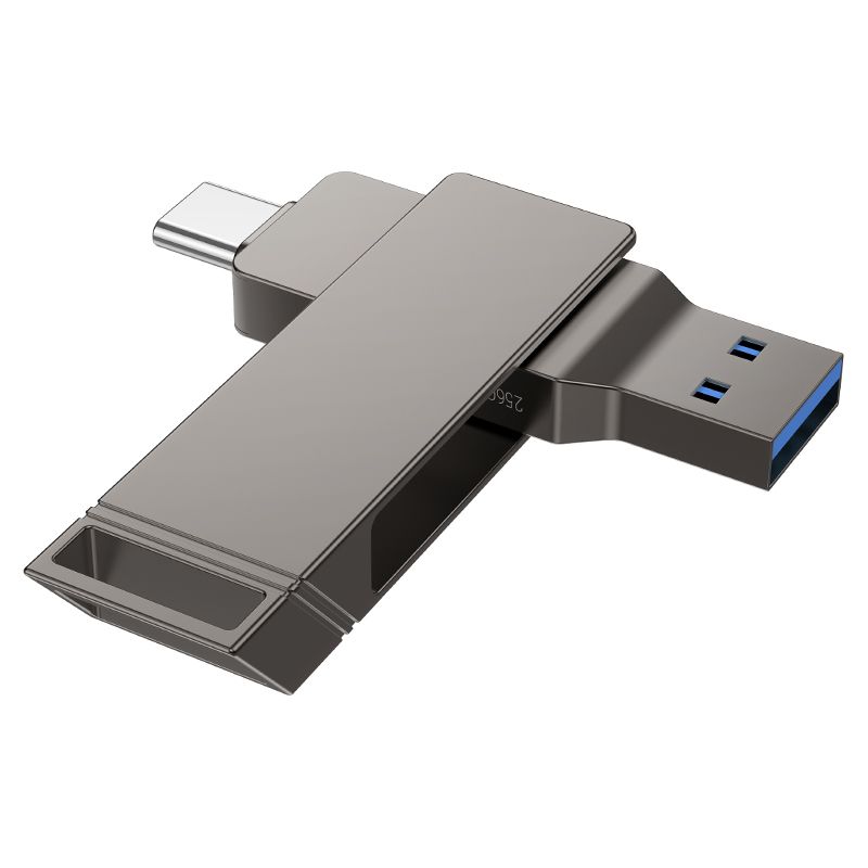 Pendrive 32GB USB 3.2 (USB A + USB C) Hoco UD15 gray