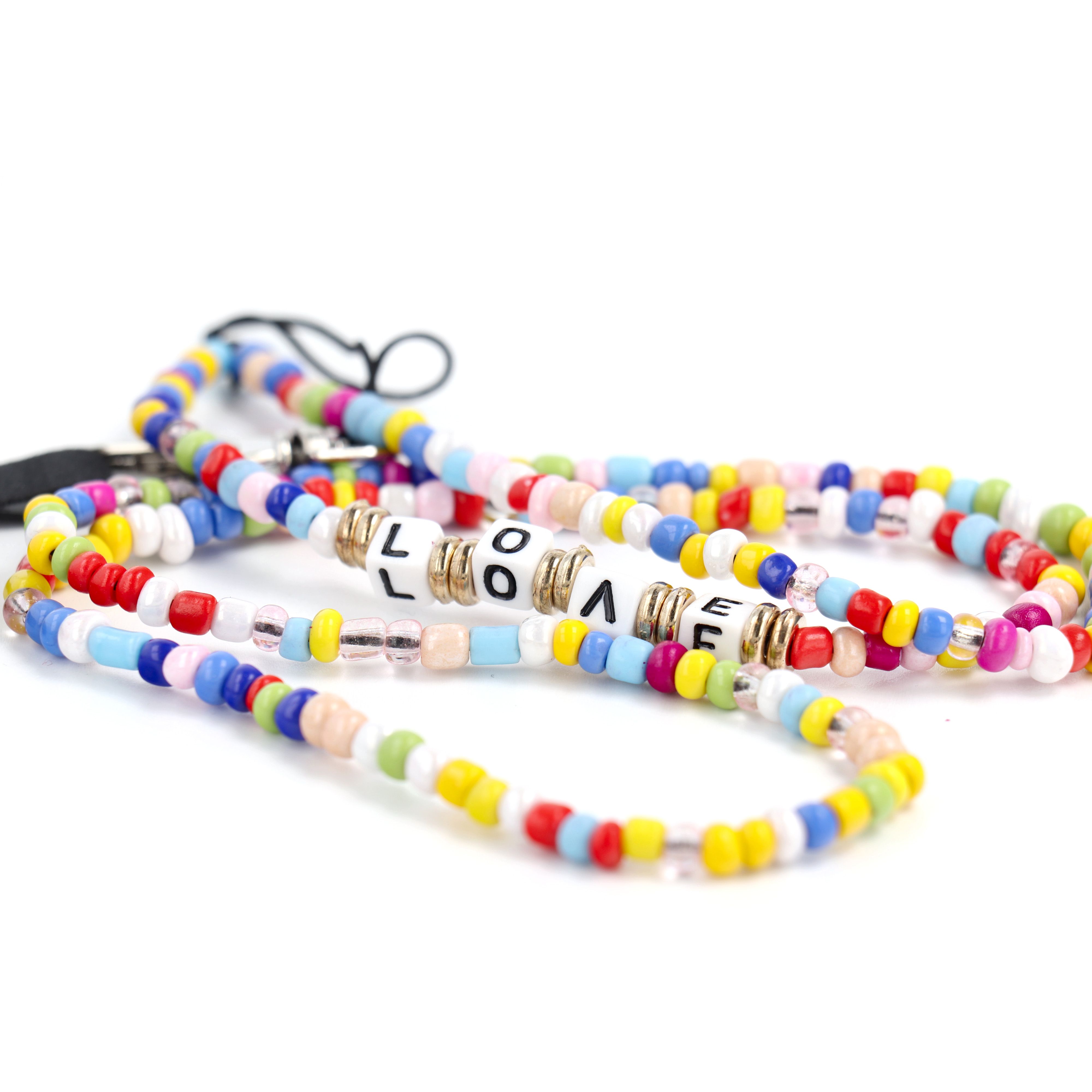 PIXIE pendant for the phone / cord length 68cm (34cm in the loop) / on neck - beads