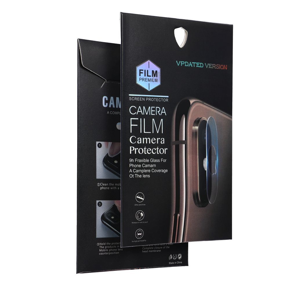 5D Full Glue Camera Tempered Glass - for iPhone 17 Pro Max Transparent