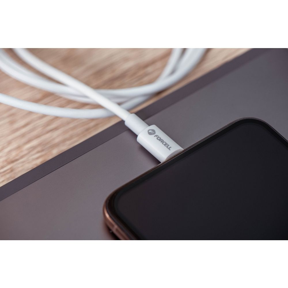 Kabel USB C do Lightning Forcell F-Energy MFi PD 3A 30W 1 m C901 biały