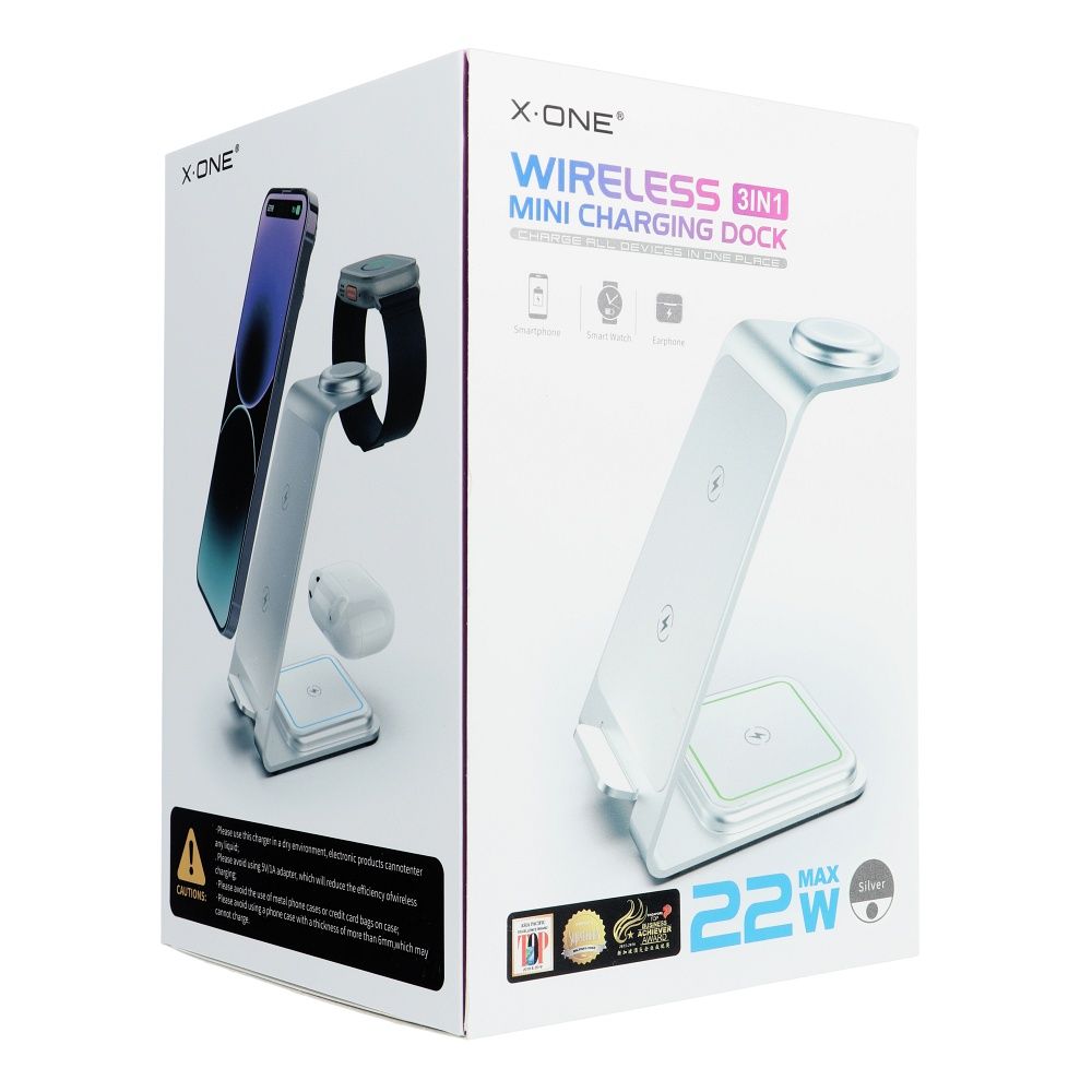 Ładowarka Bezprzewodowa X-ONE 3w1 22W