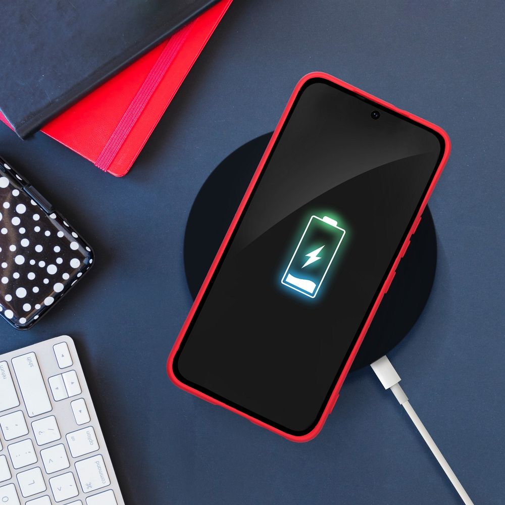 Futerał SILICONE do SAMSUNG A17 brzoskwiniowy