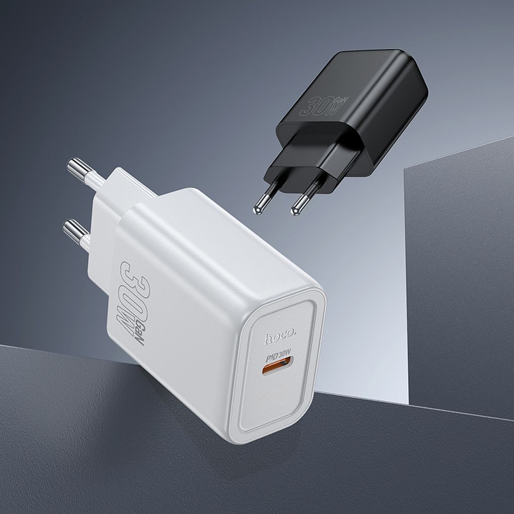 Hoco USB-C QC PD 30 W N62 fehér telefon-töltő