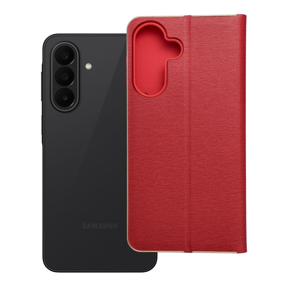 Flip case for Samsung A27 Luna Book Gold red