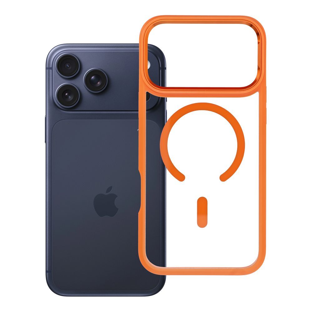 ROAR case MAG BUMPER compatible with MagSafe for IPHONE 17 Pro Max orange