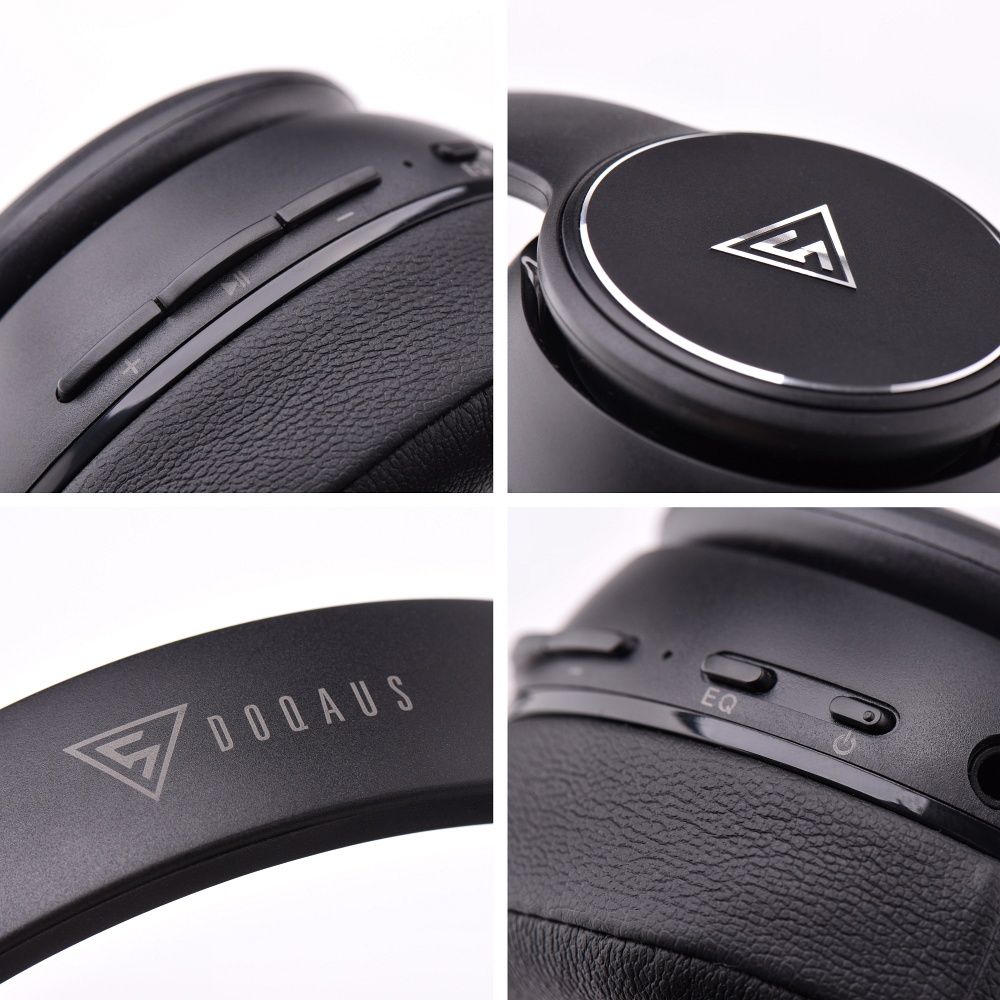 DOQAUS słuchawki bezprzewodowe bluetooth nagłowne DESIGN 3 czarne