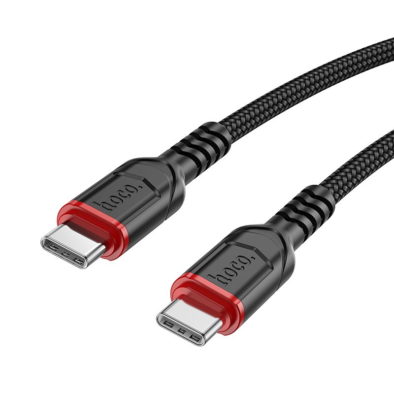 Cable USB C to USB C Hoco 3A 60W 3 m X59 black