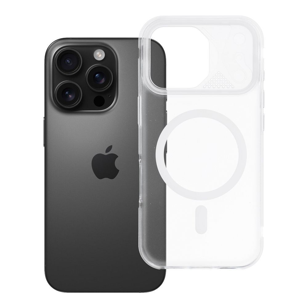 Case for iPhone 16 PRO Aurora compatible with MagSafe white