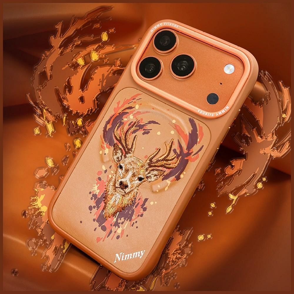 NIMMY case DEER compatible with MagSafe for IPHONE 18 Pro Max/17 Pro Max orange