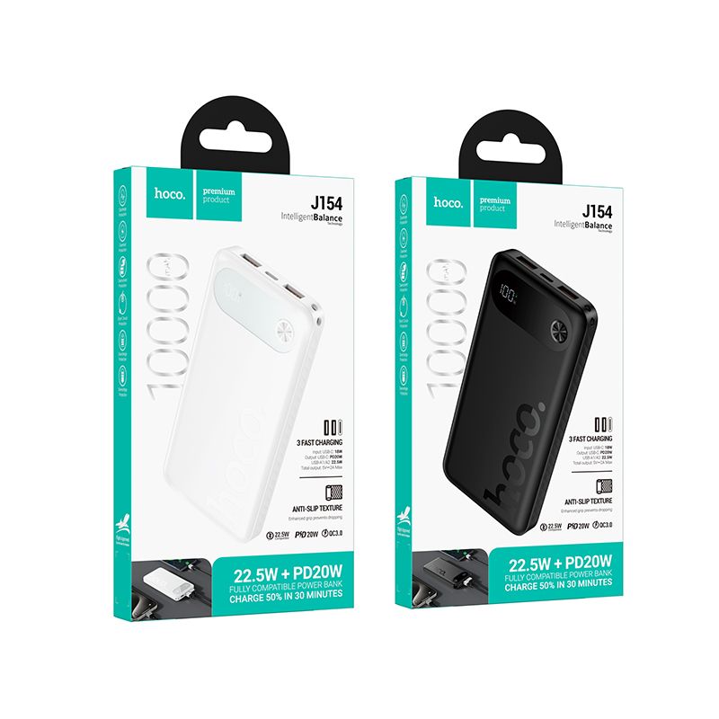 Powerbank Hoco 10000 mAh QC PD 22,5W J154 black