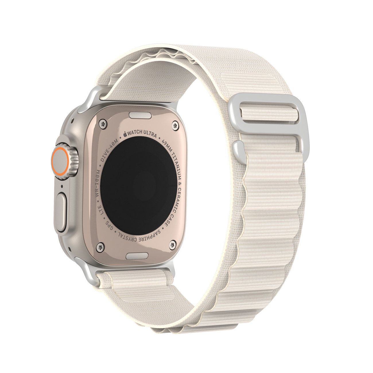 DUX DUCIS pasek GS nylonowy do Apple Watch 38 / 40 / 41 mm platynowy