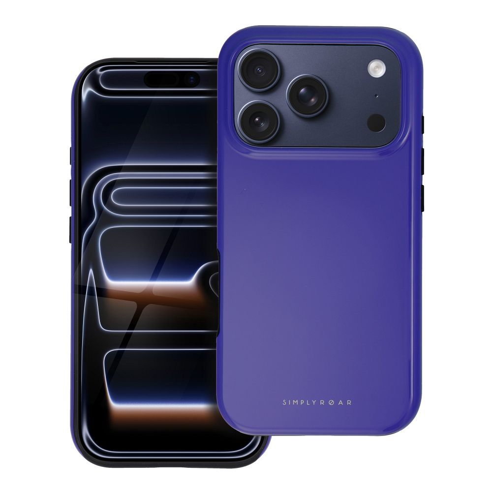 ROAR case RAINBOW BUMPER compatible with MagSafe for IPHONE 15 purple