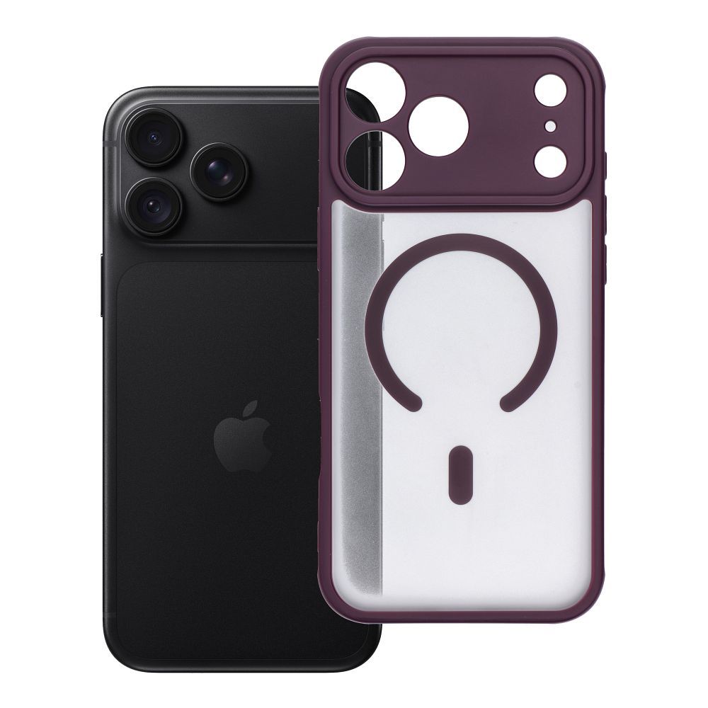Case for iPhone 18 Pro Max / 17 Pro Max Full Matte Mag Cover compatible with MagSafe burgundy