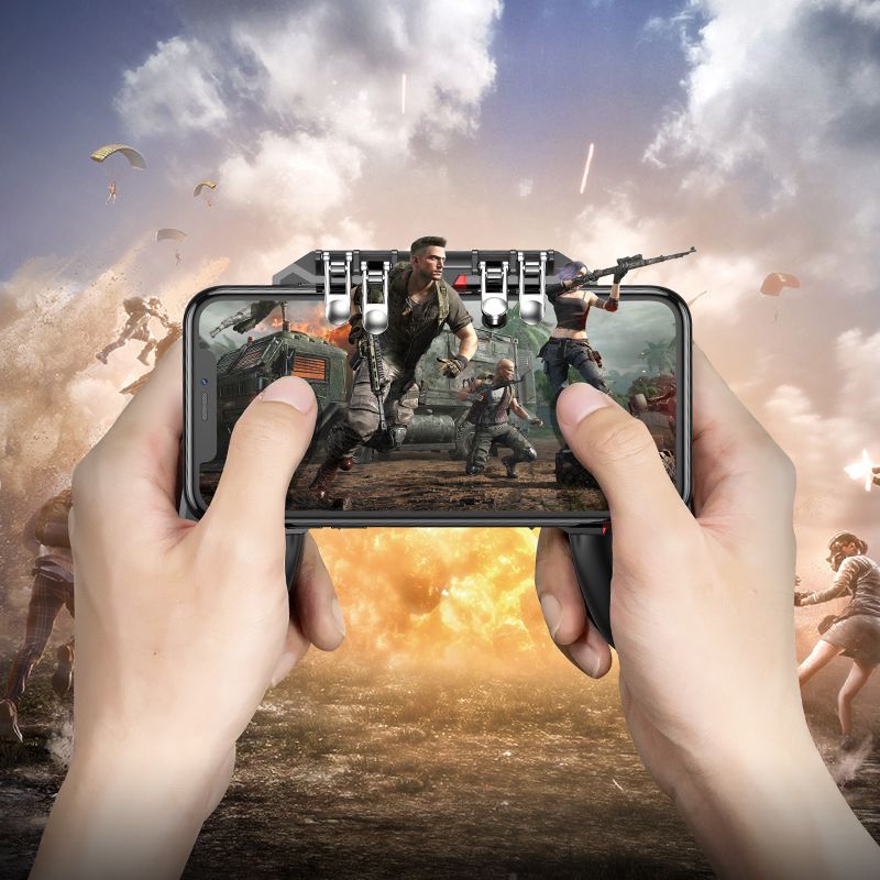 Game controller for phone Hoco GM7 six finger black