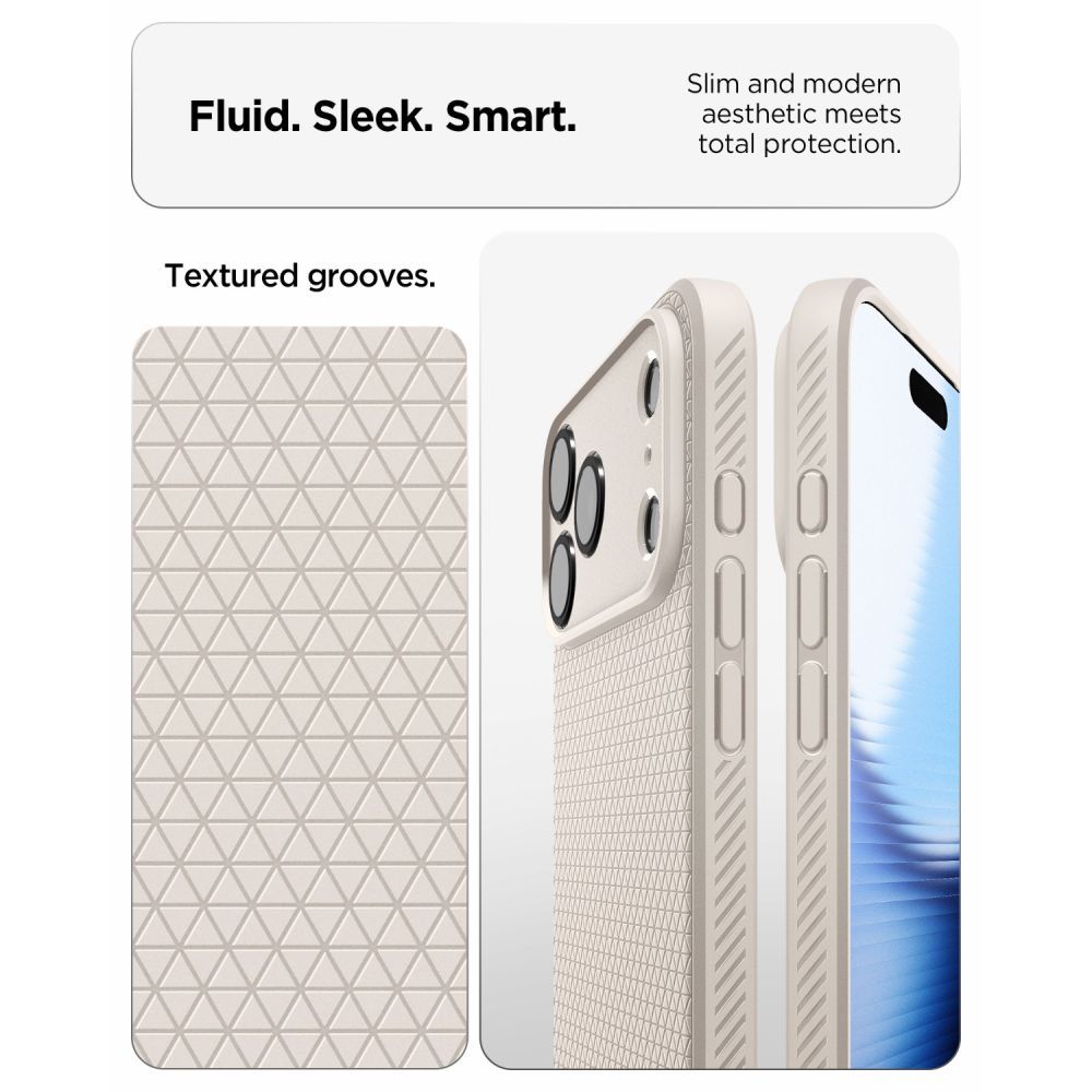 SPIGEN case LIQUID AIR for IPHONE 17 Pro/ 18 Pro natural titanium