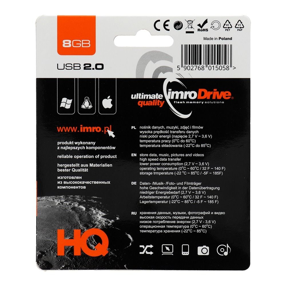 IMRO pendrive AXIS 8GB USB2.0