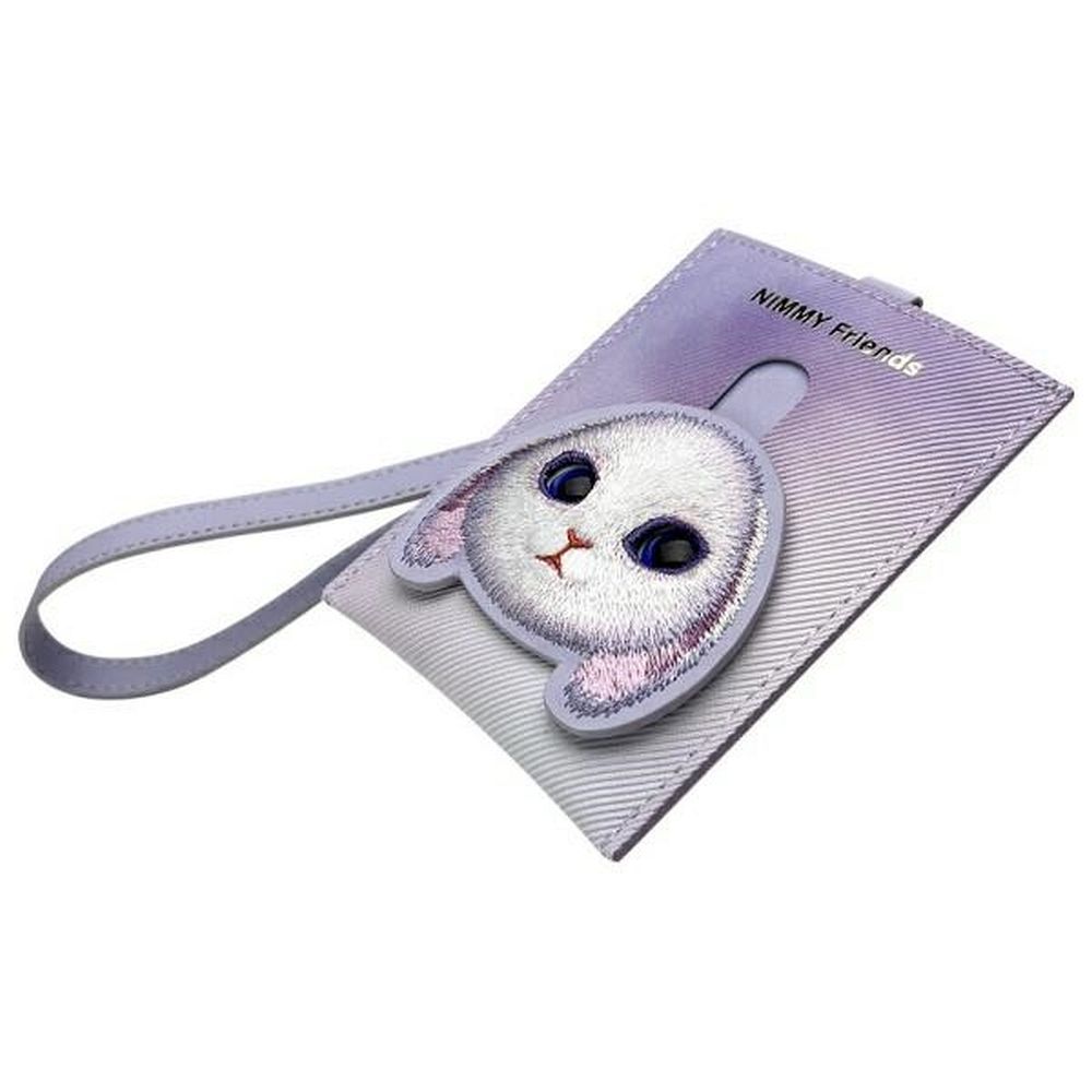 Phone case wallet handbag 3-in-1 Set Nimmy Big Eyed Pet 2.0 rabbit violet