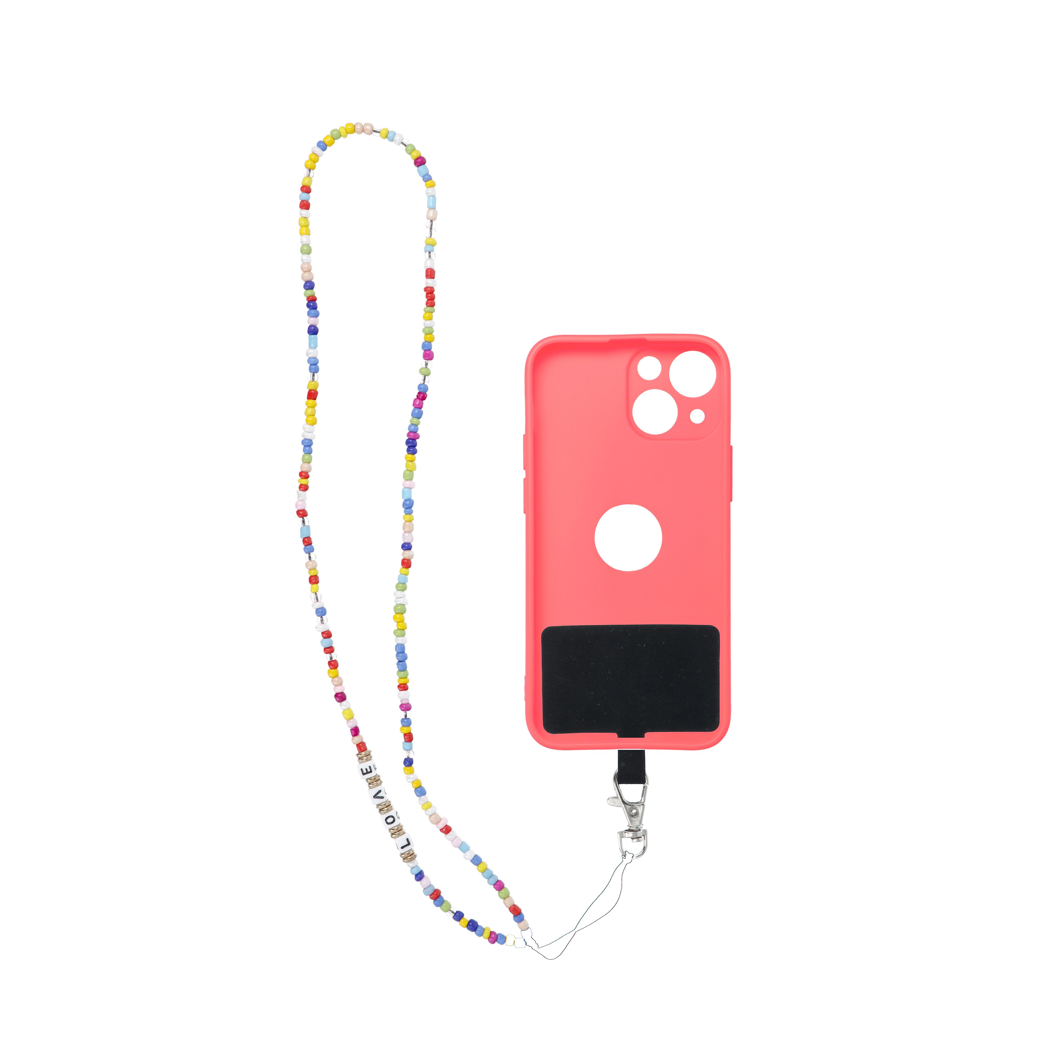 PIXIE pendant for the phone / cord length 68cm (34cm in the loop) / on neck - beads