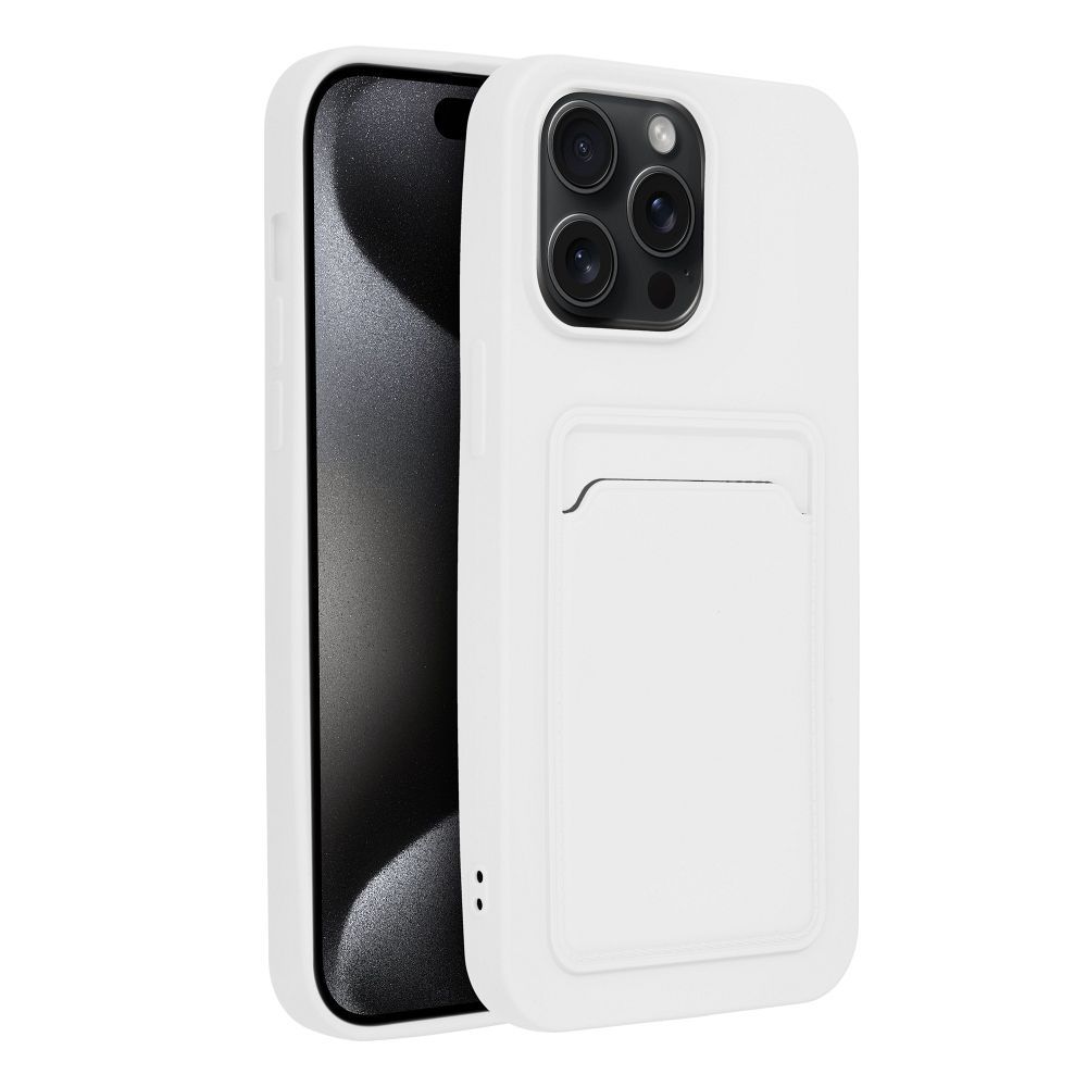 Futerał CARD CASE do IPHONE 15 Pro Max biały