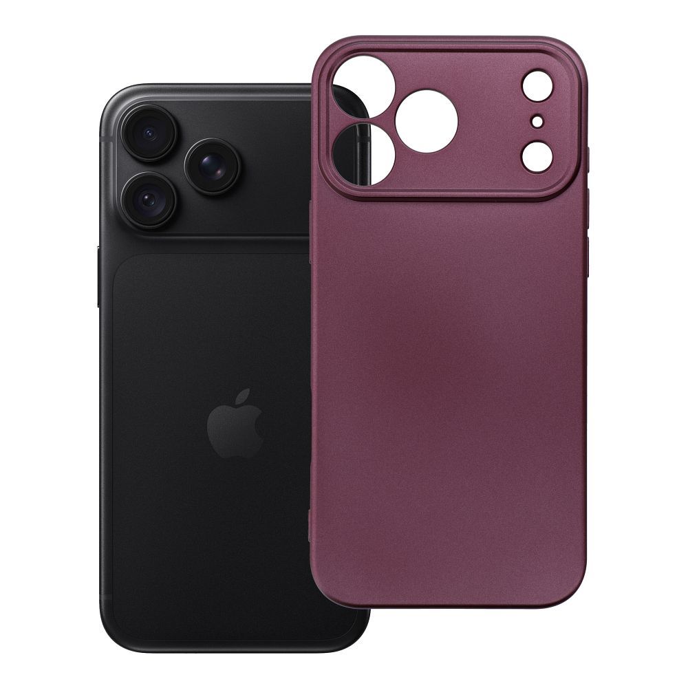 Case for iPhone 18 Pro Max / 17 Pro Max Metallic burgundy