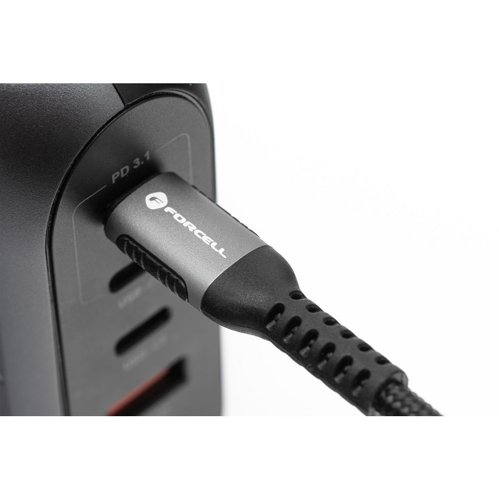 Kabel USB C do Lightning Forcell F-Energy PD 3A 27W Cafule 2 m C259 czarny