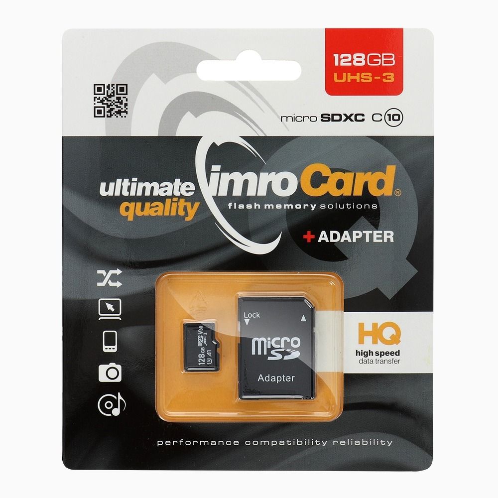IMRO memory card microSD 128GB 100MB/s