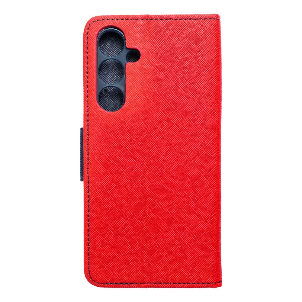 Kabura FANCY Book do SAMSUNG S24 FE czerwono granatowy