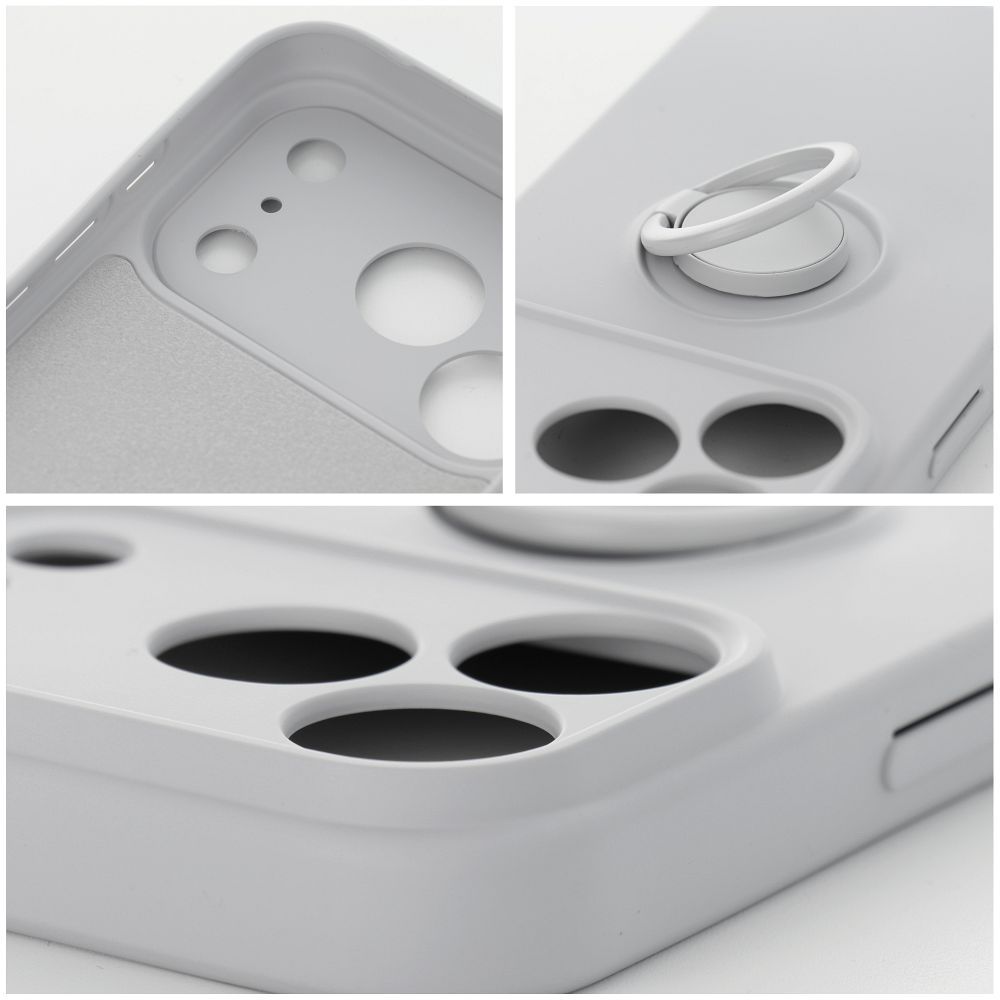 Case for iPhone 18 Pro Max / 17 Pro Max Silicone Ring silver