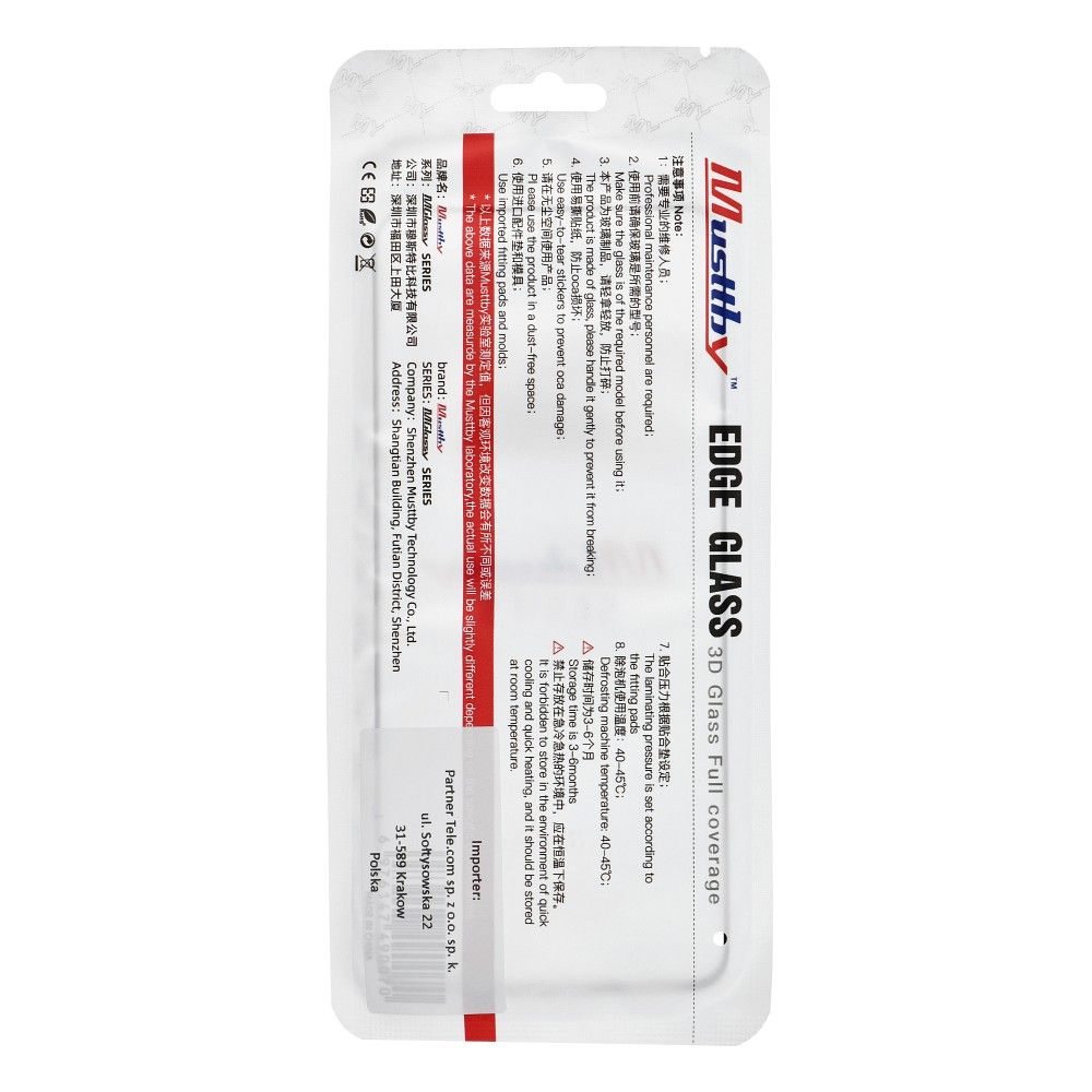 MUSTTBY szybka + oca SAMSUNG note 9