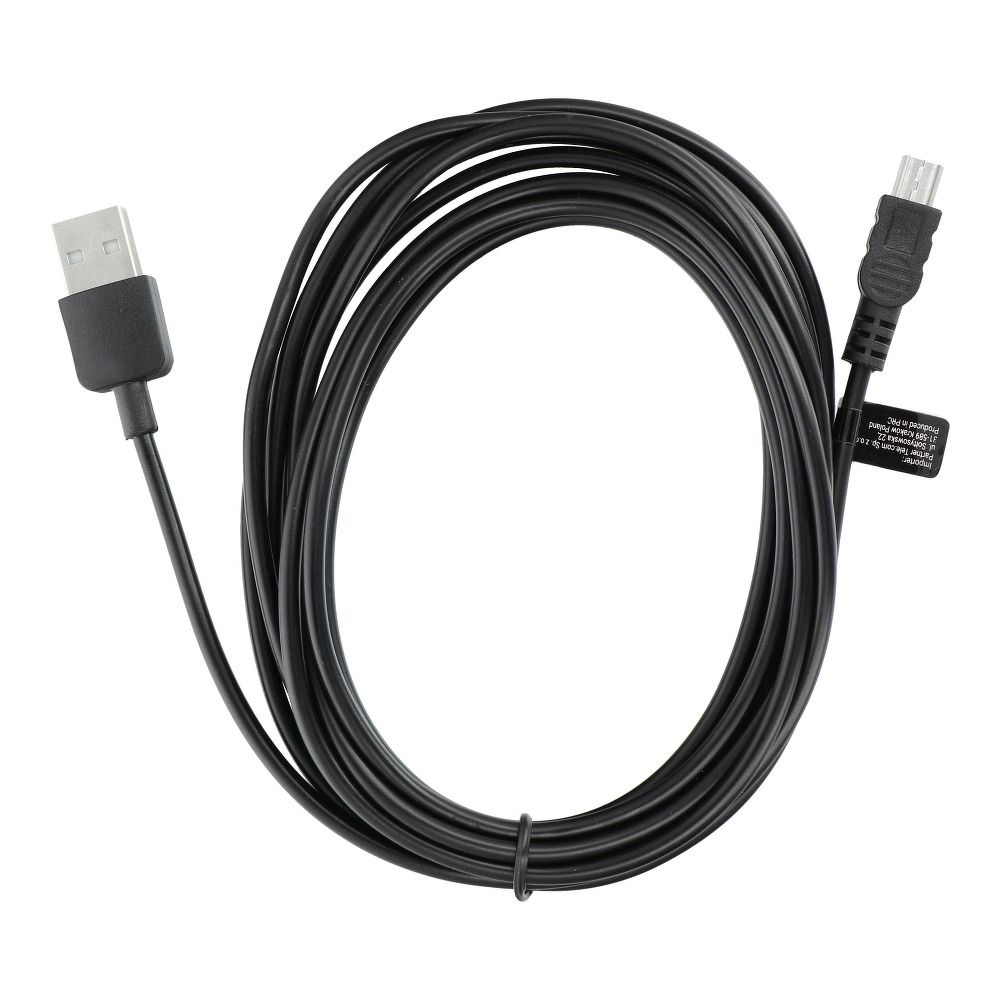 Kabel USB A do Mini USB (navi / kamera) 3 m czarny