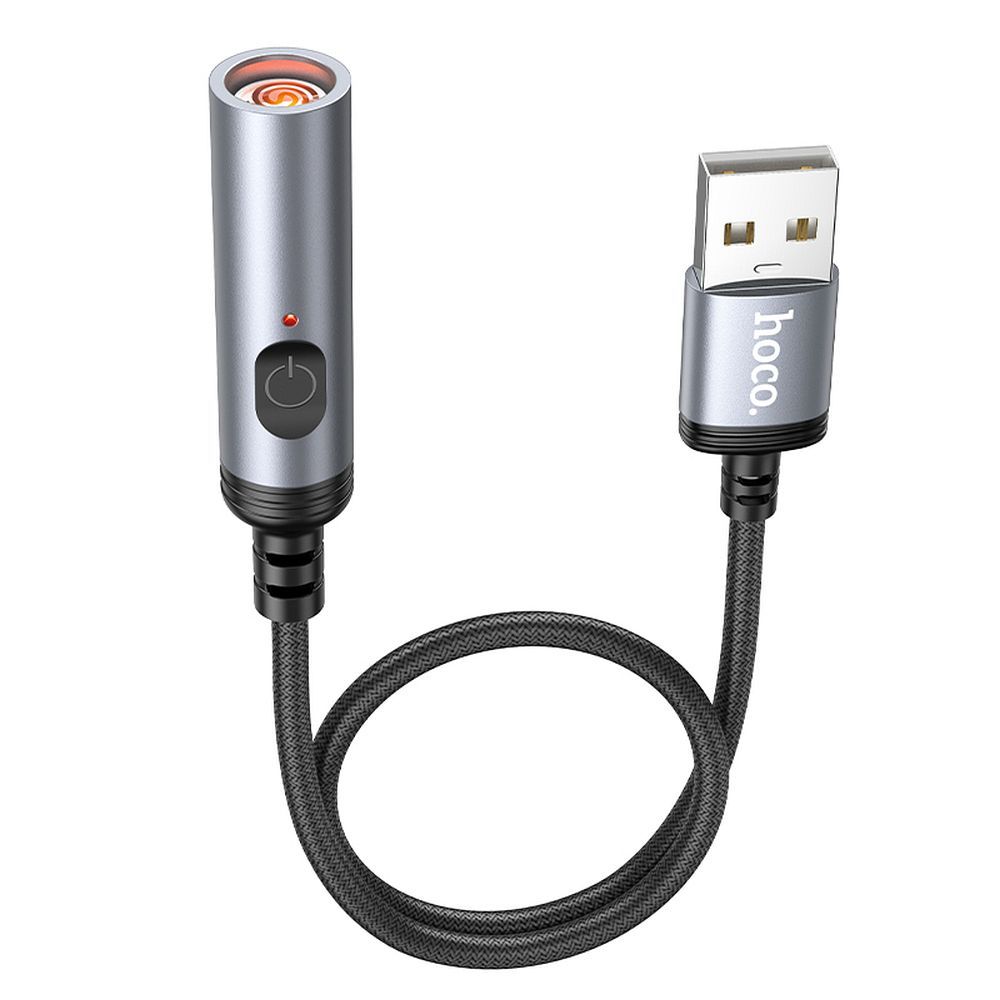Adapter USB A to cigarette lighter Hoco 0,3 m UA30 black
