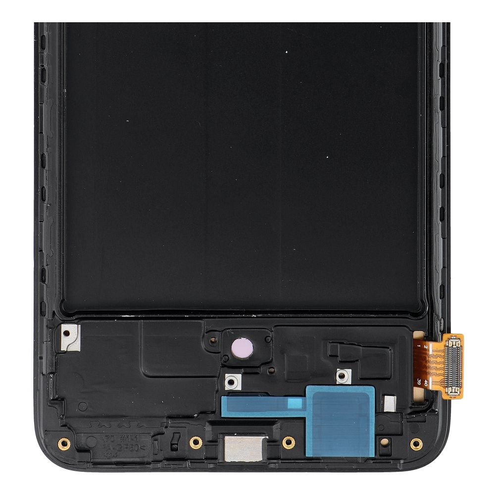 REWA lcd display for SAMSUNG A70 OLED black with frame