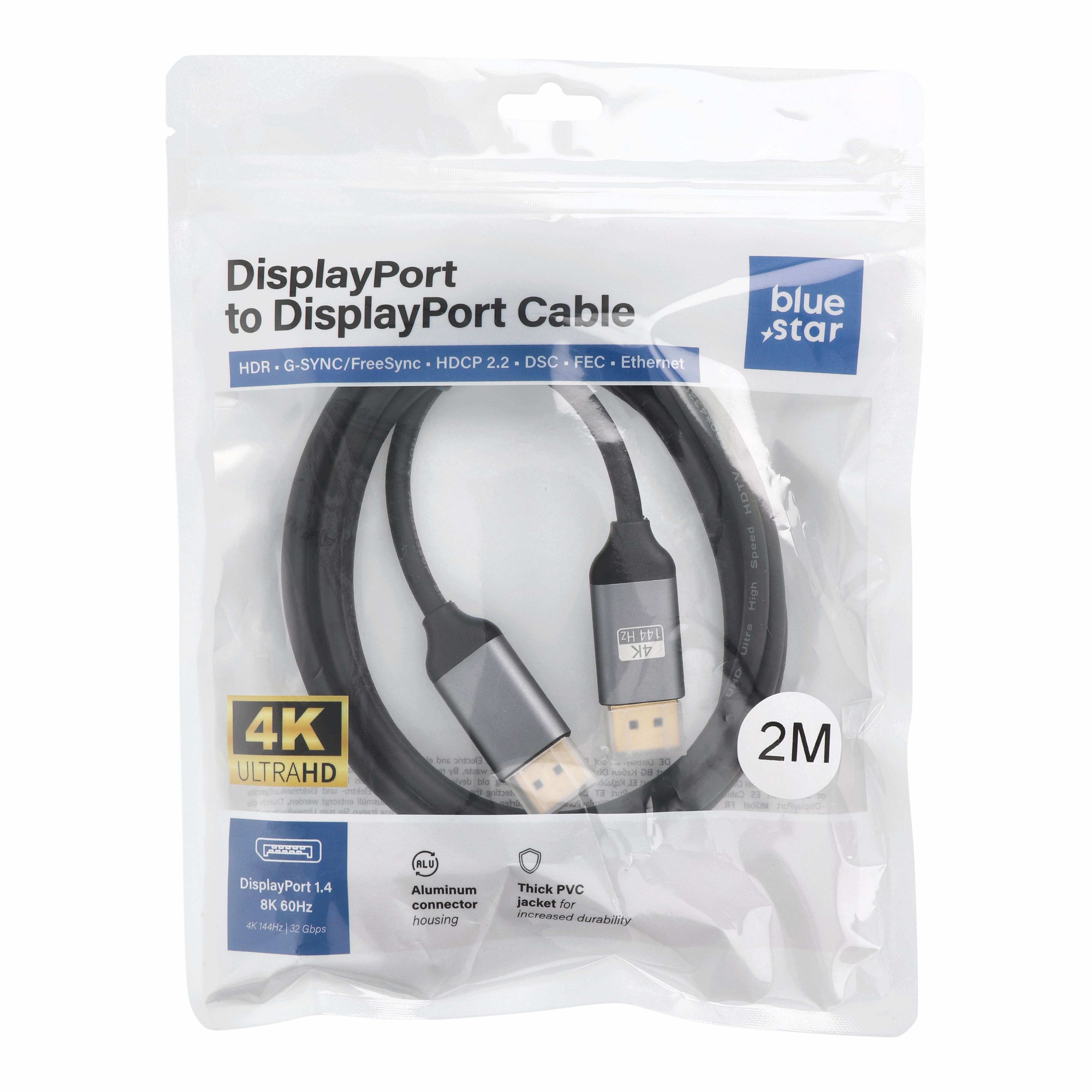 Cable DisplayPort to DisplayPort 1.4