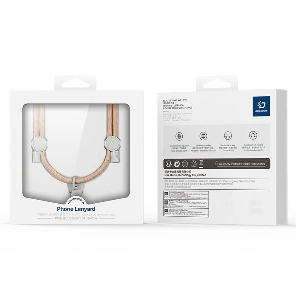DUX DUCIS Plaz - cross-body phone strap - amber