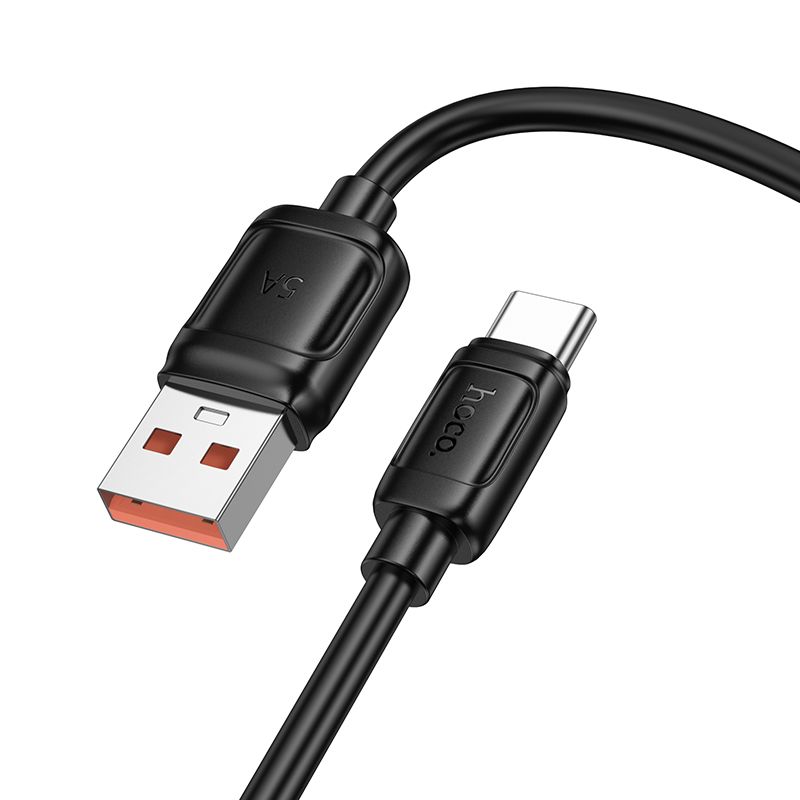 Cable USB A to USB C Hoco PD 5A 100W 1 m X115 black