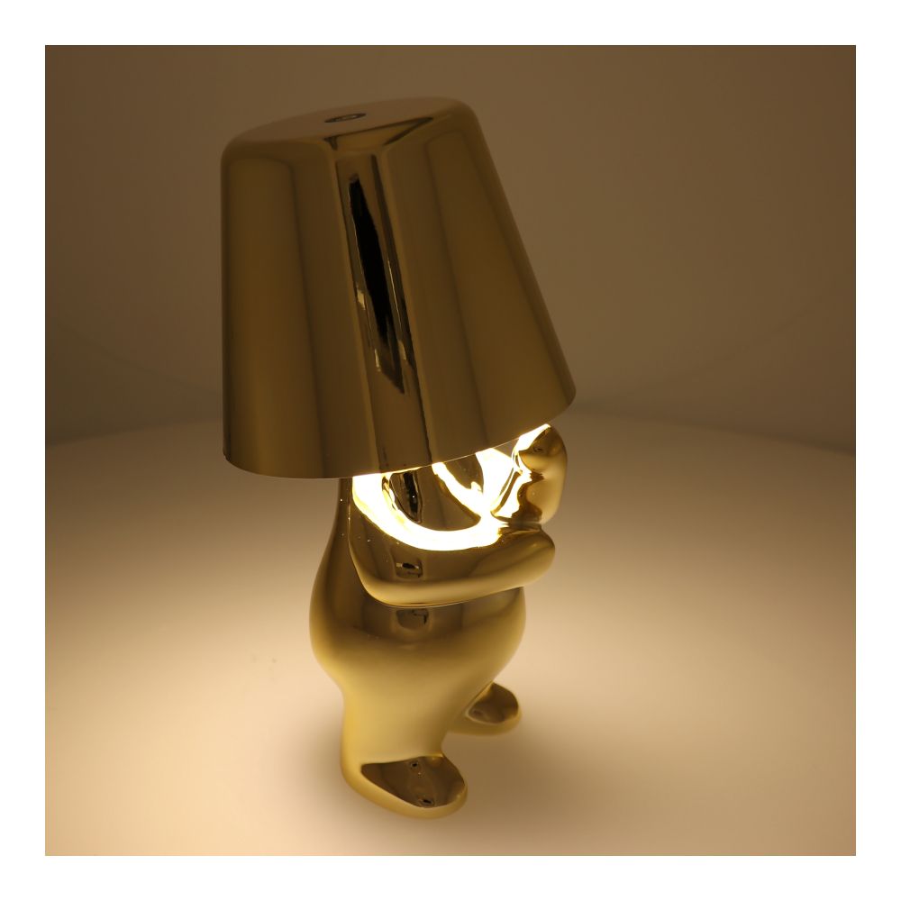 Lampka nocna GOLD MAN Art Deco stojący (wzór 3) MLTL