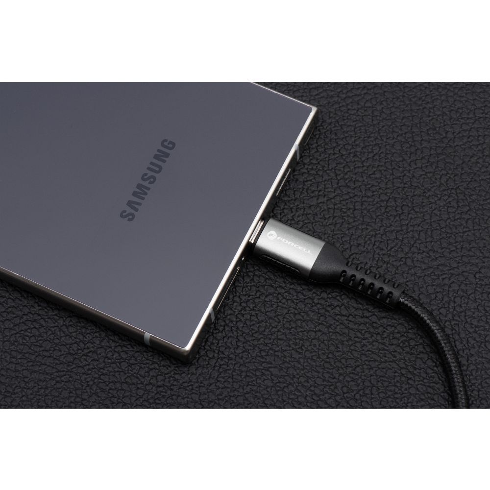 Kabel USB C do Lightning Forcell F-Energy PD 3A 27W Cafule 2 m C259 czarny