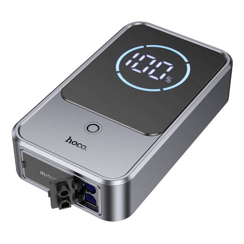 Powerbank 10000 mAh 2,4A 18W with a car jump-start function Hoco QS7 metal gray