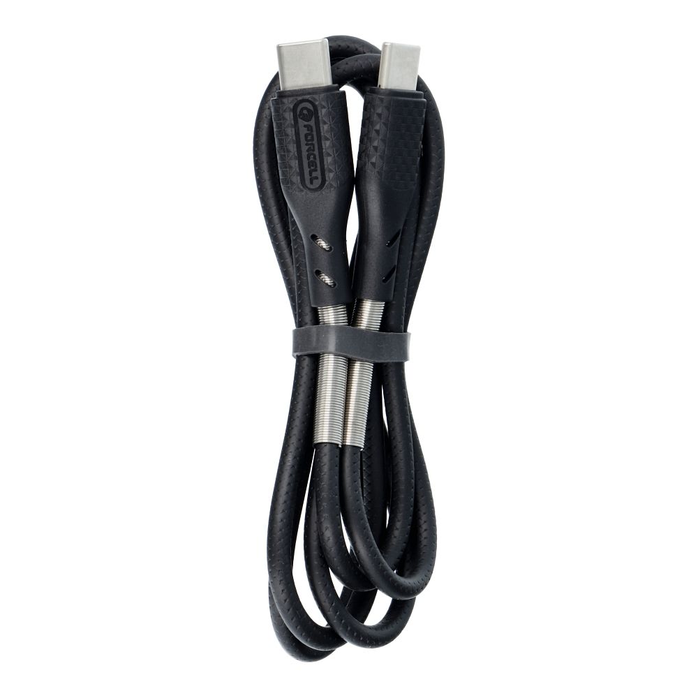 Cable USB C to USB C Forcell F-Energy QC4.0 PD 5A 240W Carbon 1 m CB-05C black